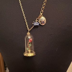COPY - Vintage Disney Couture/ Kidada Beauty & the Beast Enchanted Rose Necklace